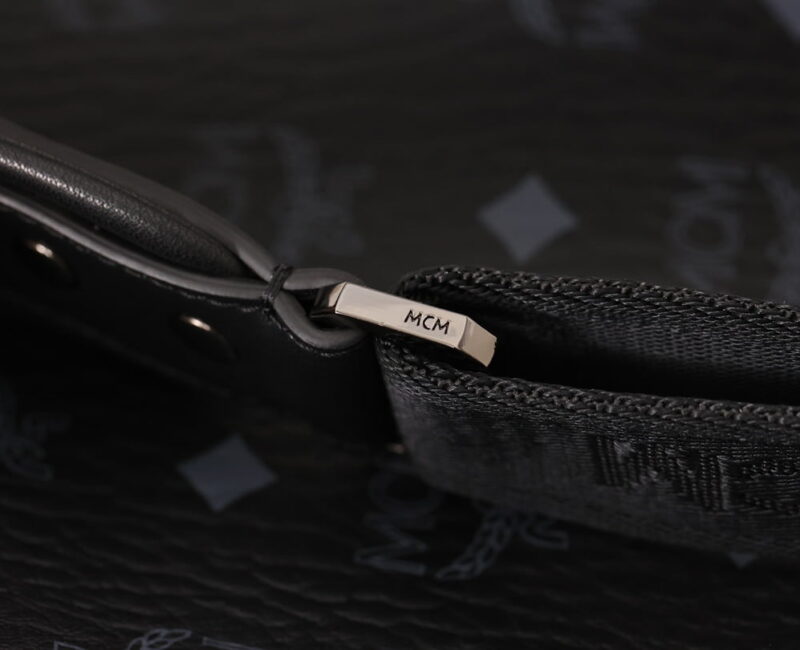 Balo MCM Stark Side Studs in Visetos Black Smalll