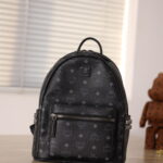 Balo MCM Stark Side Studs in Visetos Black Smalll