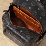 Balo MCM Stark Side Studs in Visetos Black Smalll