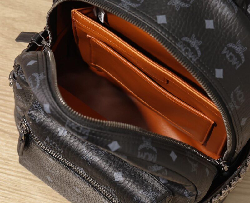 Balo MCM Stark Side Studs in Visetos Black Smalll