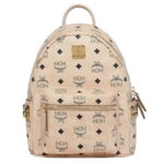 Túi Balo MCM Stark Side Studs in Visetos Pink