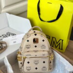 Balo MCM Stark Side Studs in Visetos Pink