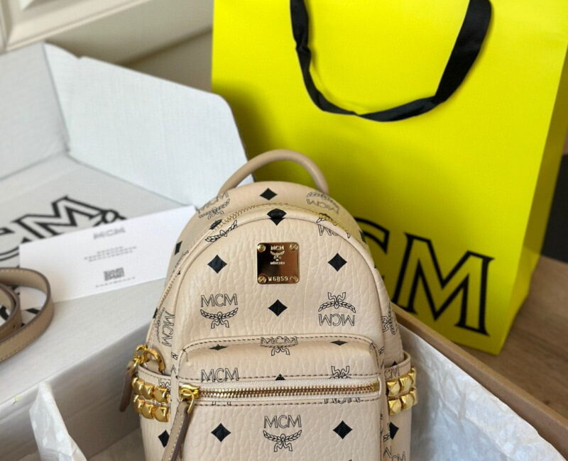 Balo MCM Stark Side Studs in Visetos Pink