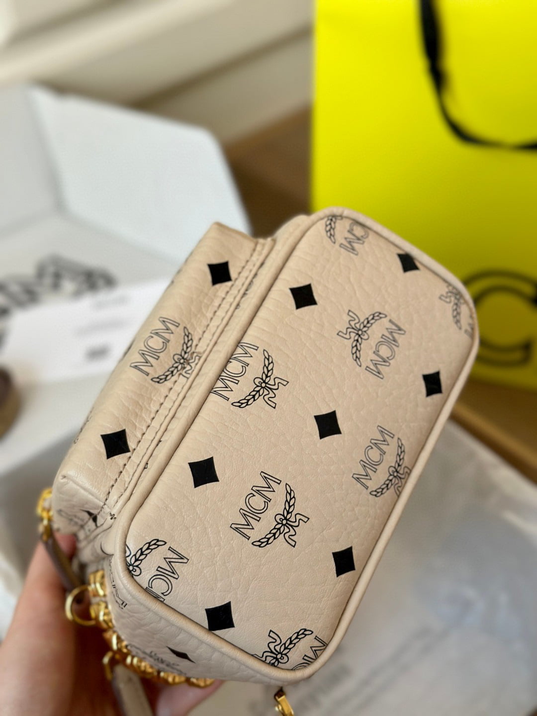 Balo MCM Stark Side Studs in Visetos Pink