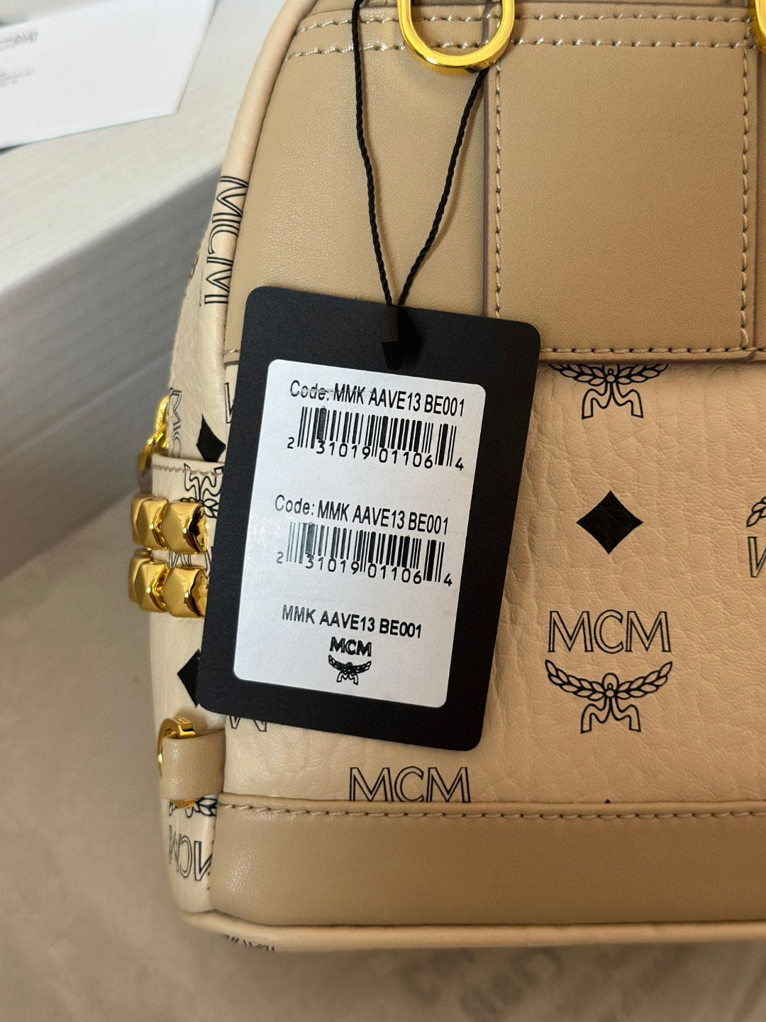 Balo MCM Stark Side Studs in Visetos Pink