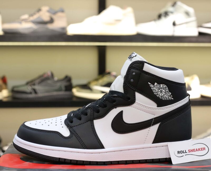 Giày Nike Air Jordan 1 High Black White đen trắng Like Auth
