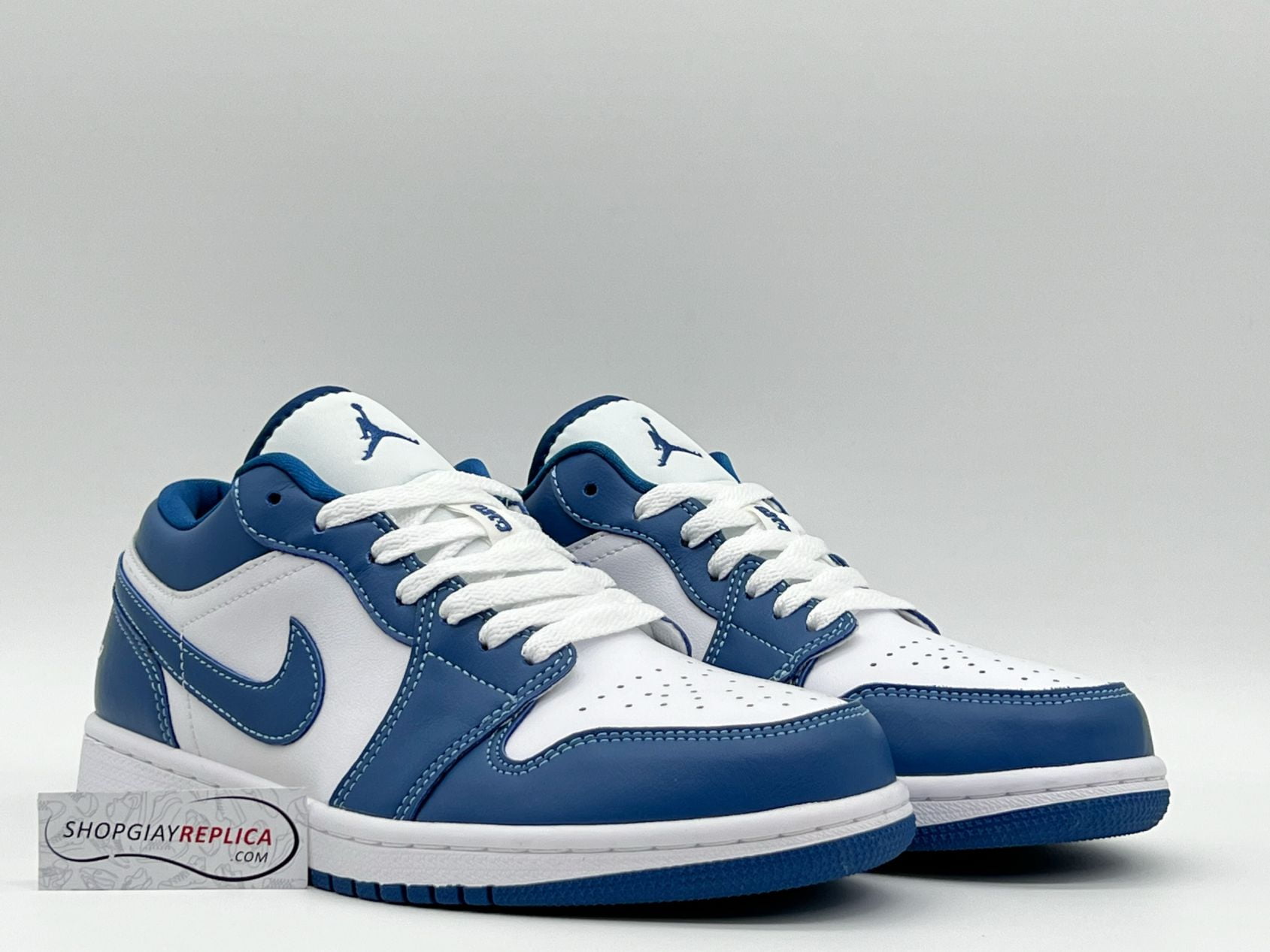 Giày Nike Air Jordan 1 Low ‘Marina Blue’ xanh rep 1:1