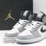 Giày Nike Air Jordan 1 Mid Light Smoke Grey Anthracite 2022 rep 1:1