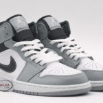 Giày Nike Air Jordan 1 Mid Light Smoke Grey Anthracite 2022 rep 1:1