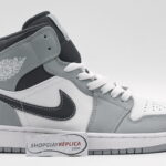 Giày Nike Air Jordan 1 Mid Light Smoke Grey Anthracite 2022 rep 1:1