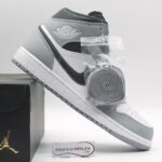 Giày Nike Air Jordan 1 Mid Light Smoke Grey Anthracite 2022 rep 1:1