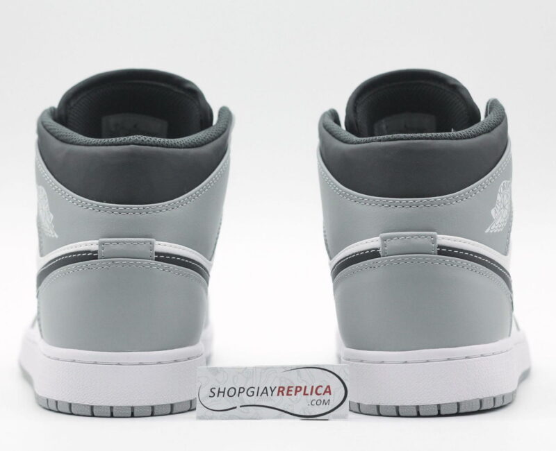 Giày Air Jordan 1 Mid Light Smoke Grey Anthracite 2022 rep 1:1