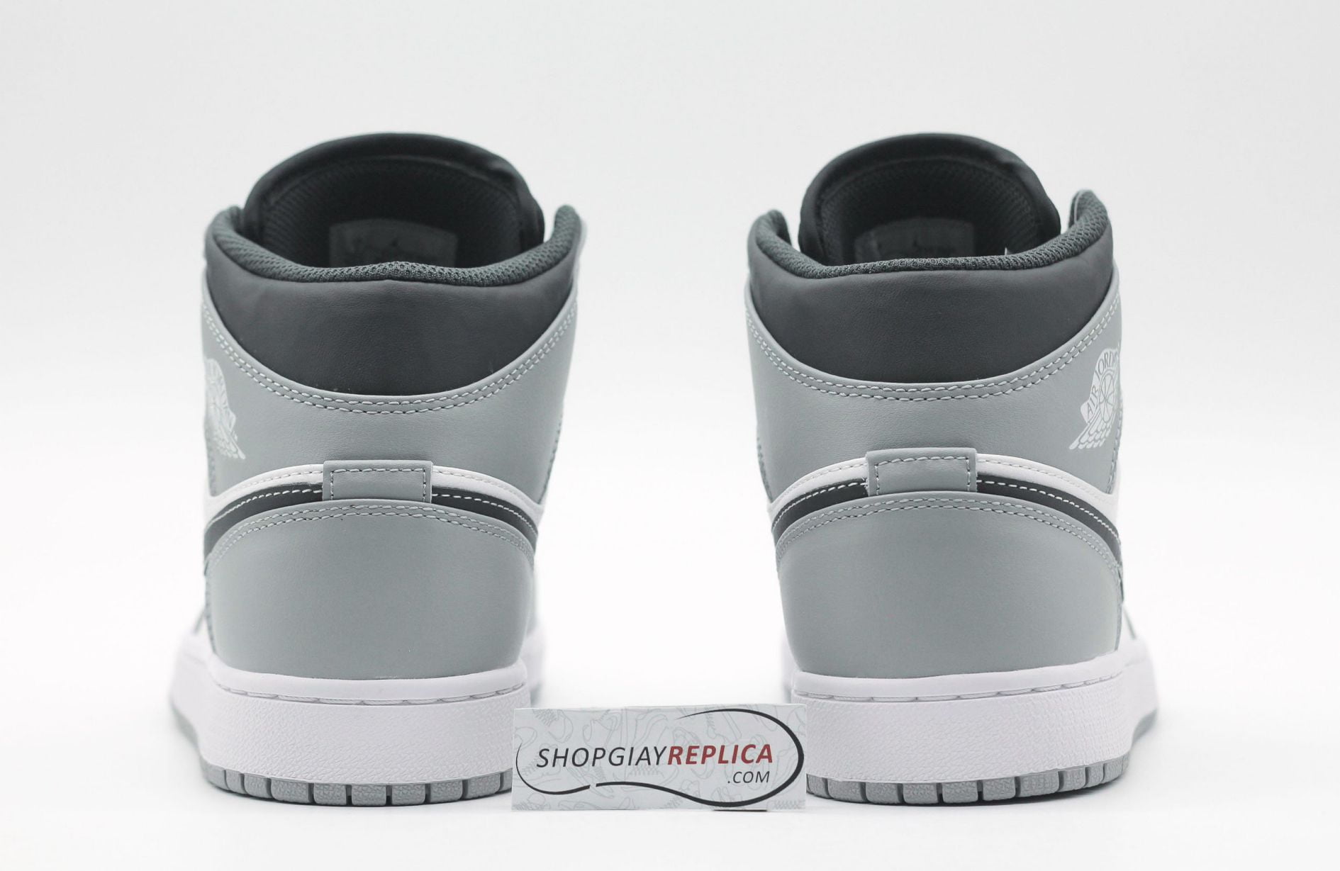 Giày Air Jordan 1 Mid Light Smoke Grey Anthracite 2022 rep 1:1