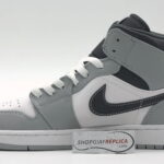 Giày Air Jordan 1 Mid Light Smoke Grey Anthracite 2022 rep 1:1