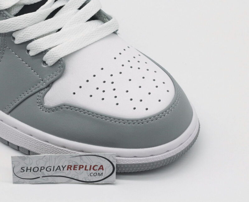 Giày Air Jordan 1 Mid Light Smoke Grey Anthracite 2022 rep 1:1