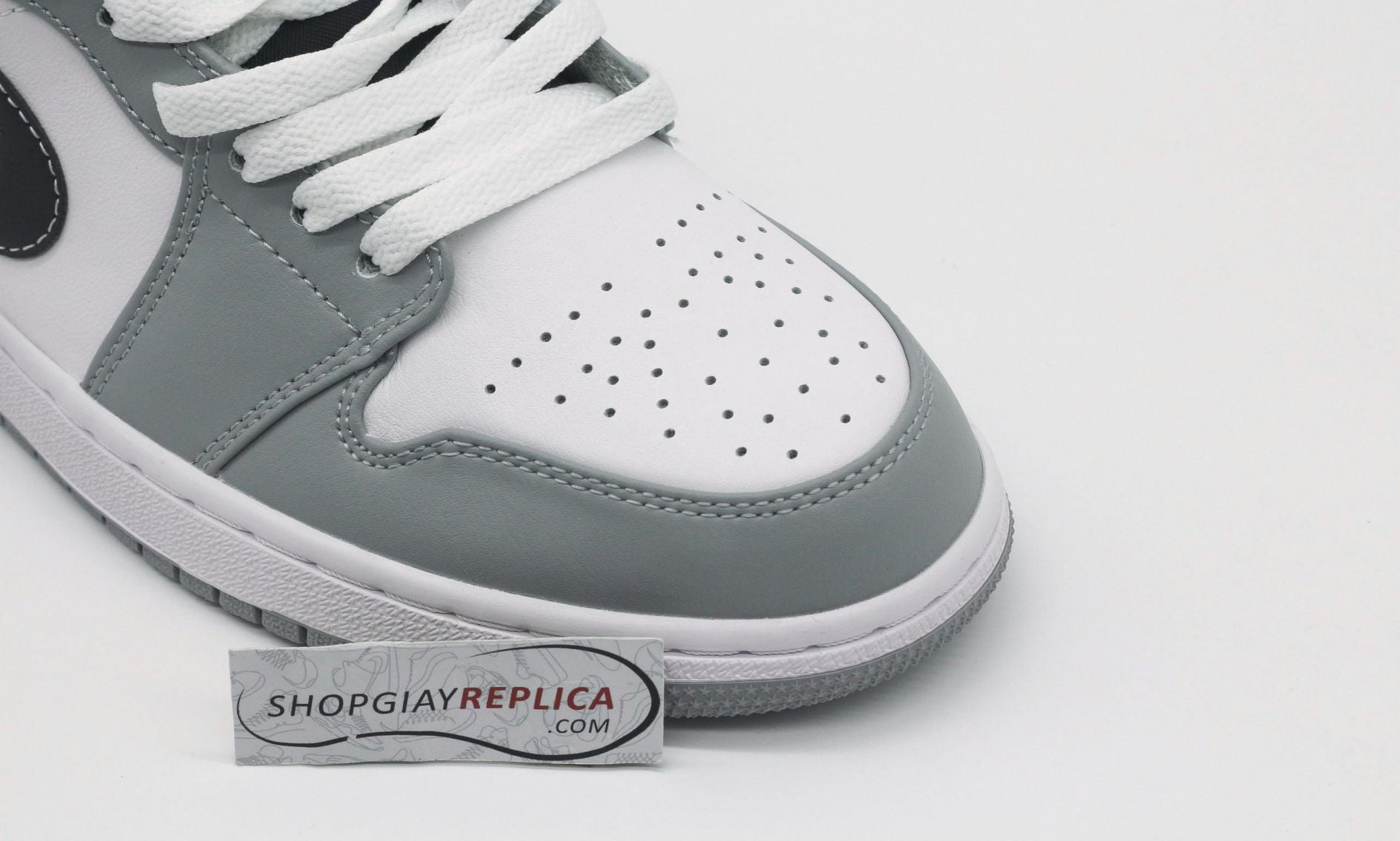 Giày Air Jordan 1 Mid Light Smoke Grey Anthracite 2022 rep 1:1