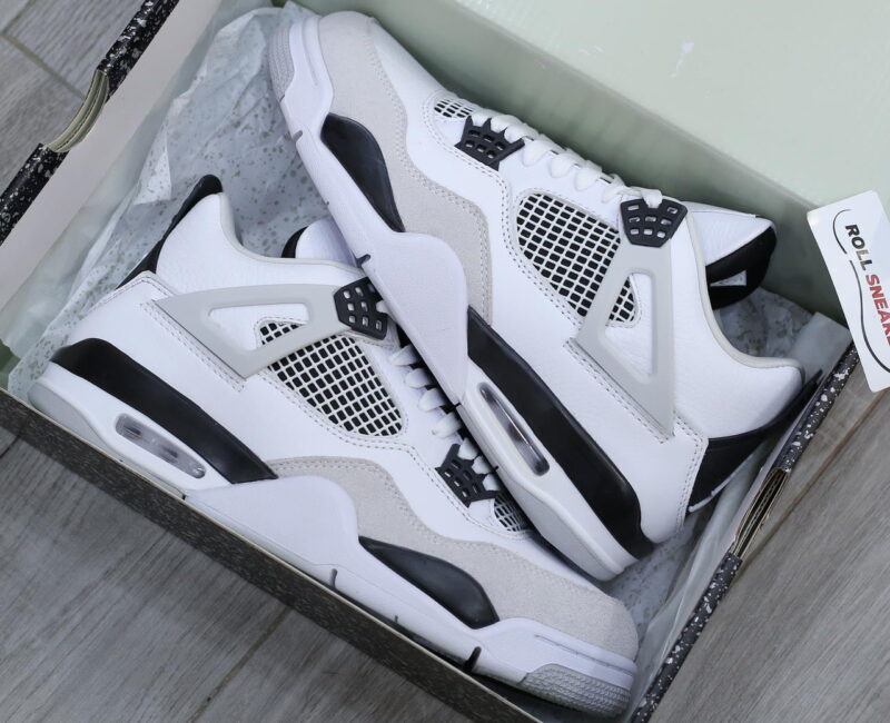 Giày Nike Air Jordan 4 Retro ‘Military Black’ Like Auth