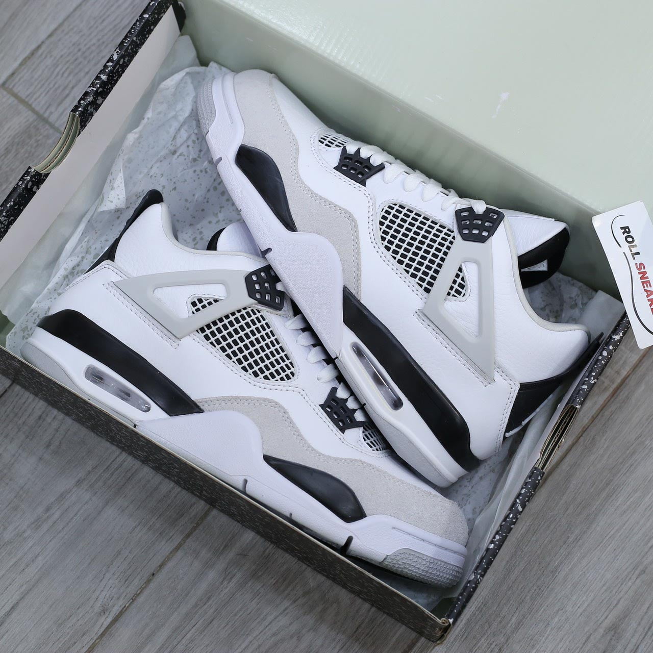 Giày Nike Air Jordan 4 Retro ‘Military Black’ Like Auth