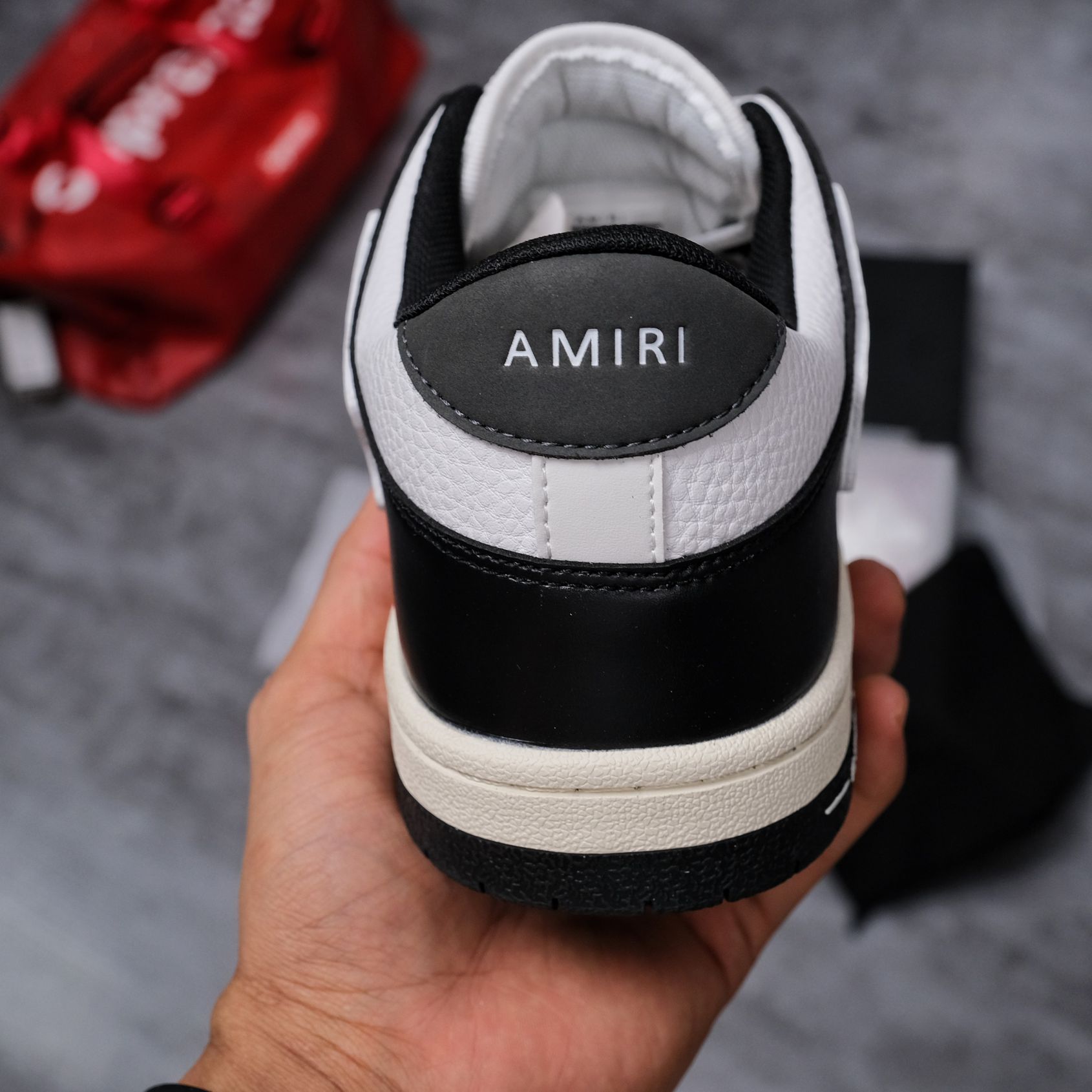 Giày Amiri Skel Top Low ‘Black White’ Like Auth