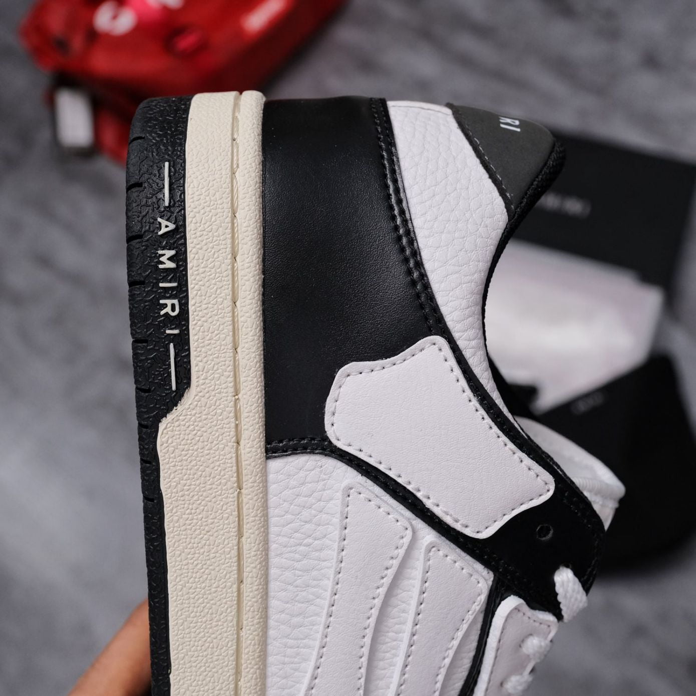 Giày Amiri Skel Top Low ‘Black White’