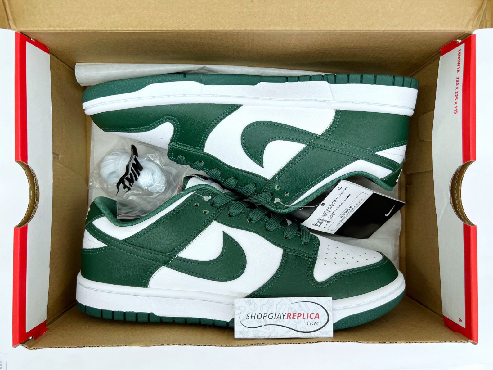 Giày Nike Dunk Low ‘Michigan State’ Like Auth