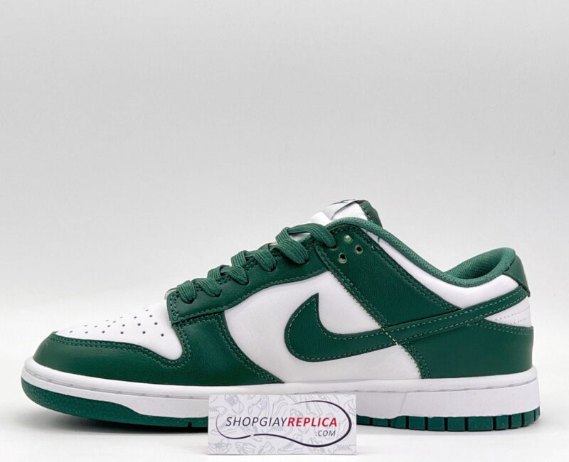 Giày Nike Dunk Low ‘Michigan State’ Trắng Xanh Rep 1:1