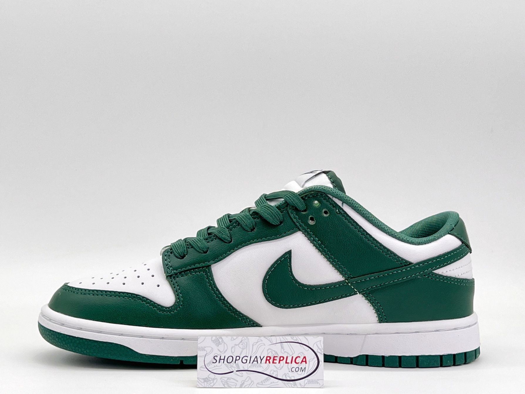 Giày Nike Dunk Low ‘Michigan State’ Trắng Xanh Rep 1:1