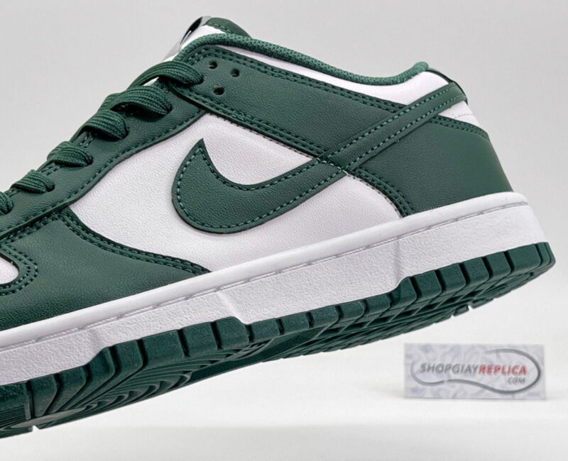 Giày Nike Dunk Low ‘Michigan State’ Trắng Xanh Replica