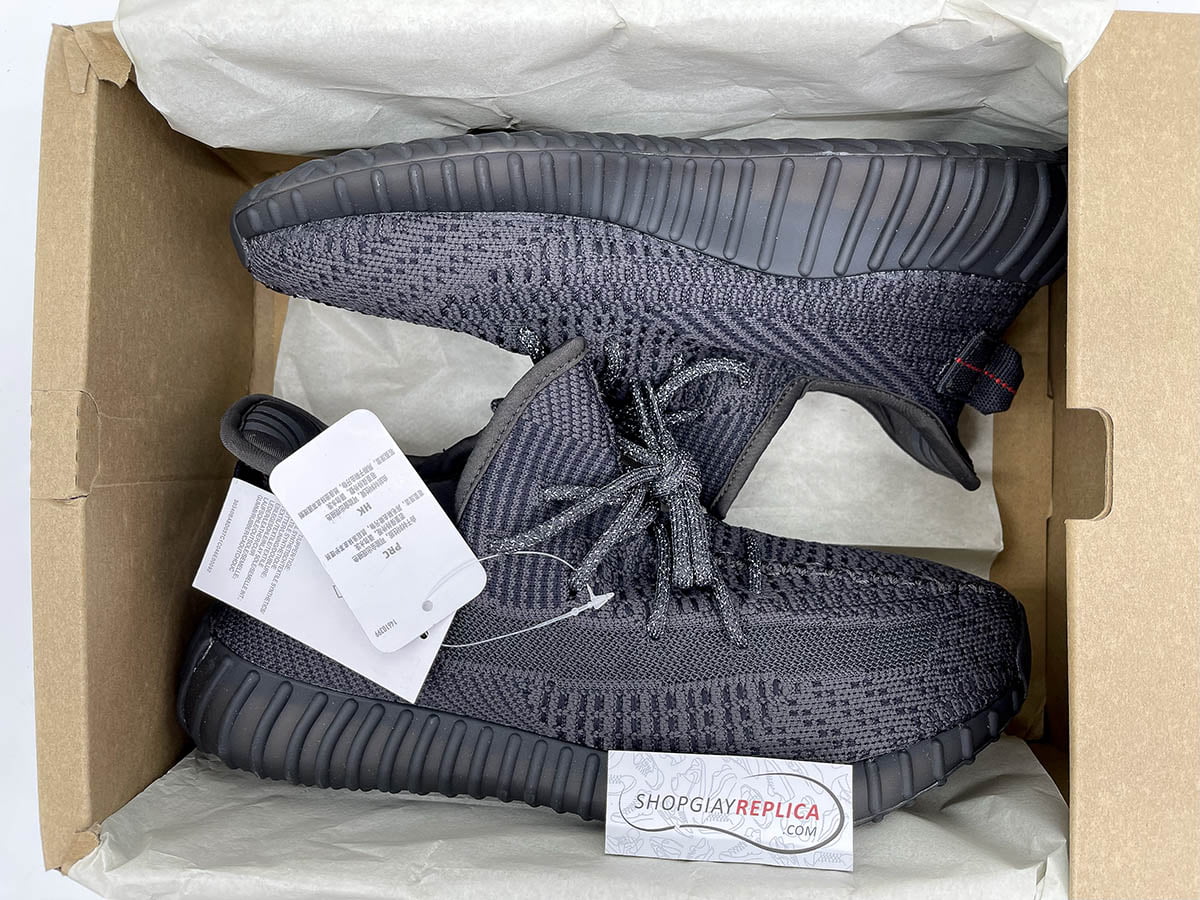 Giày Adidas Yeezy 350 V2 Static Đen (Black) Like Auth