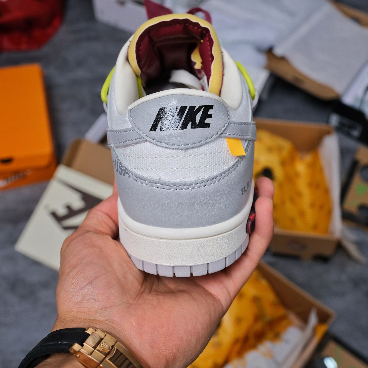 Giày Nike Dunk Low Off-White Lot 08 Like Auth