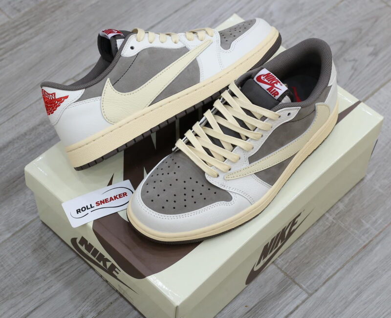 Unbox Nike Air Jordan 1 Low Travis Scott 'Reverse Mocha'
