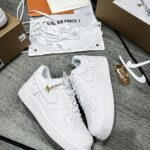 Giày Louis Vuitton x Nike Air Force 1 Low By Virgil Abloh ‘White’ Siêu Cấp
