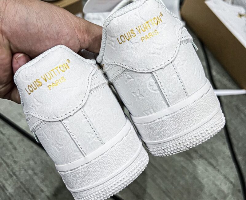 Giày Louis Vuitton x Nike Air Force 1 Low By Virgil Abloh ‘White’ Siêu Cấp