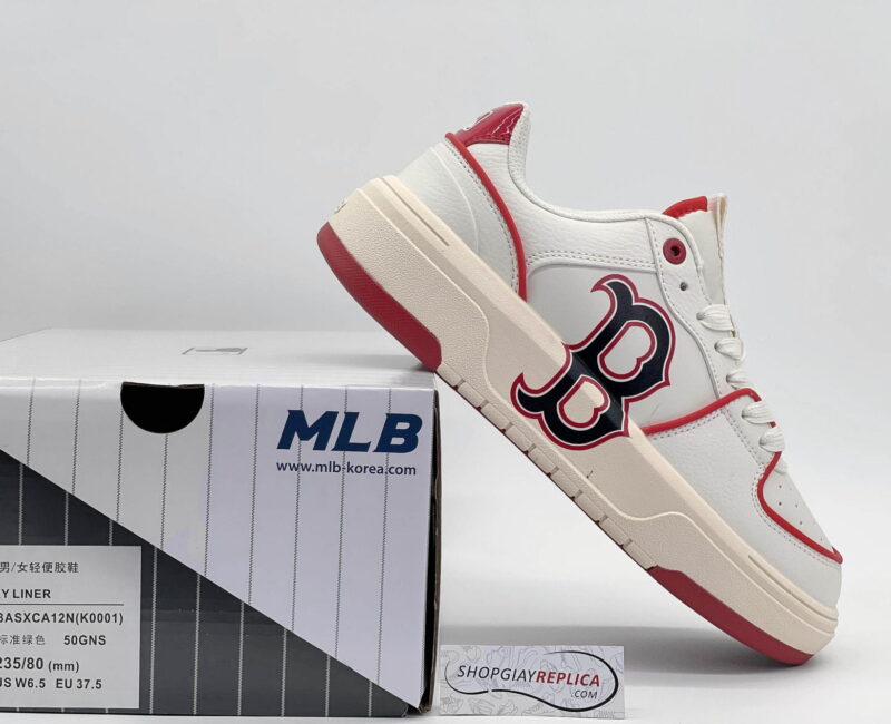 Giày MLB Chunky Liner Low ‘Boston Red’ Đỏ Like Auth