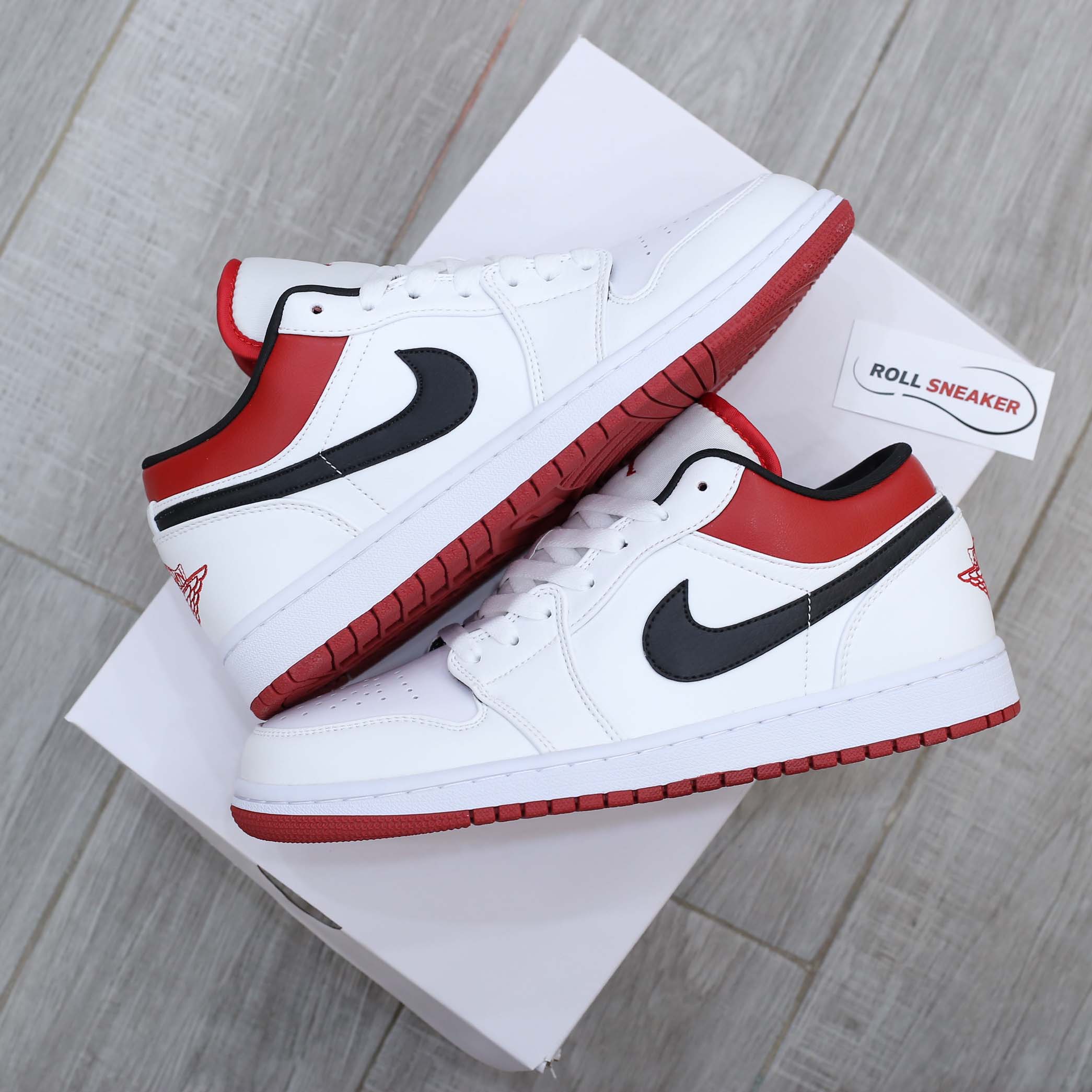 Giày Nike Air Jordan 1 Low 'White Gym Red'