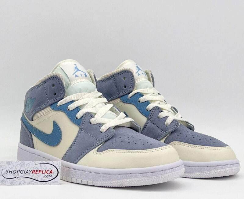 Giày Nike Air Jordan 1 Mid SE 'Sail Light Blue'