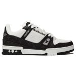 Giày Louis Vuitton LV Trainer Monogram Denim Black Like Auth