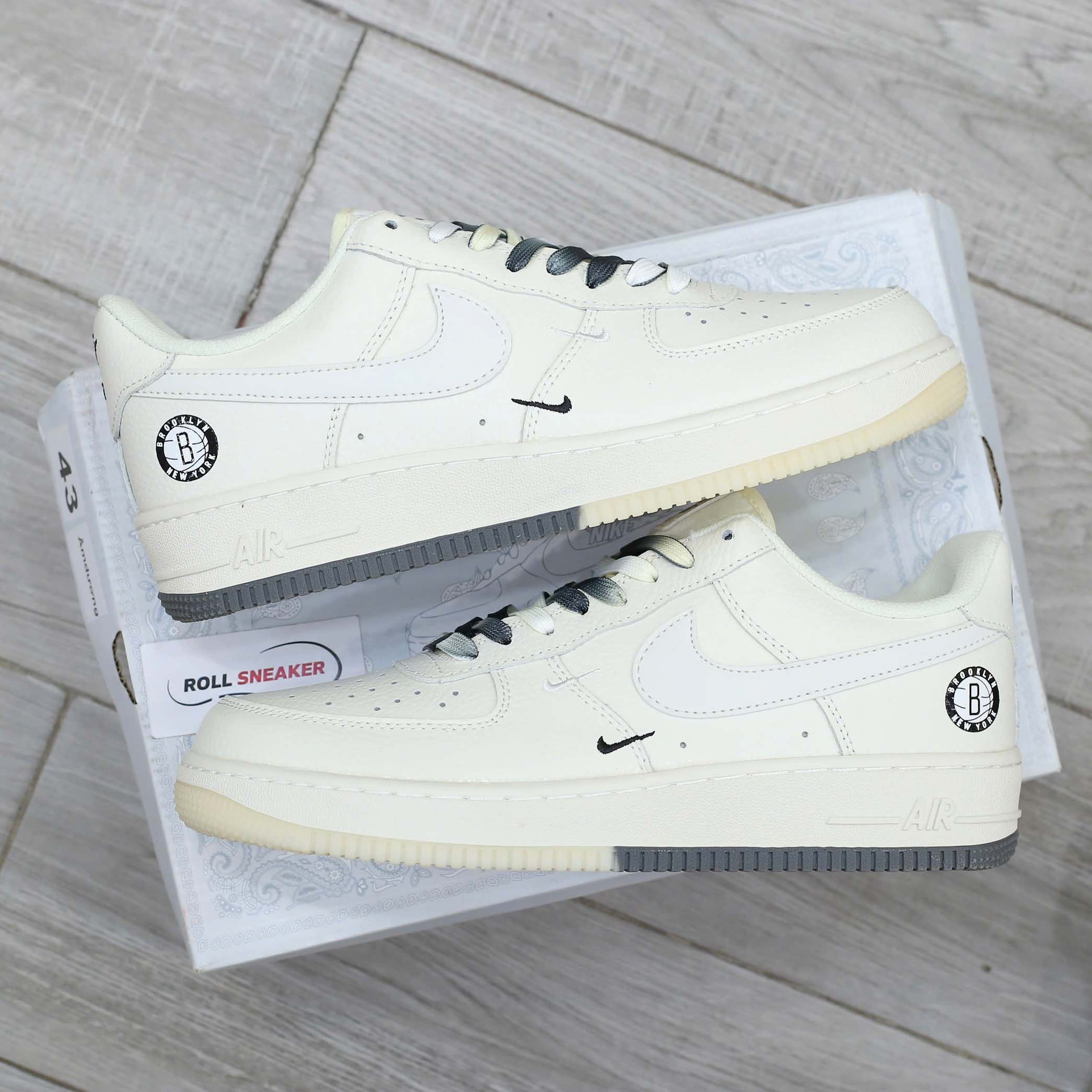 Giày Nike Af1 Brooklyn Sail rep 1:1