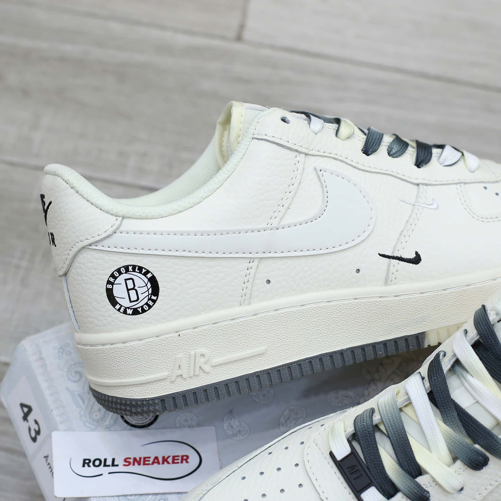 Giày Nike Af1 Brooklyn Sail rep 1:1