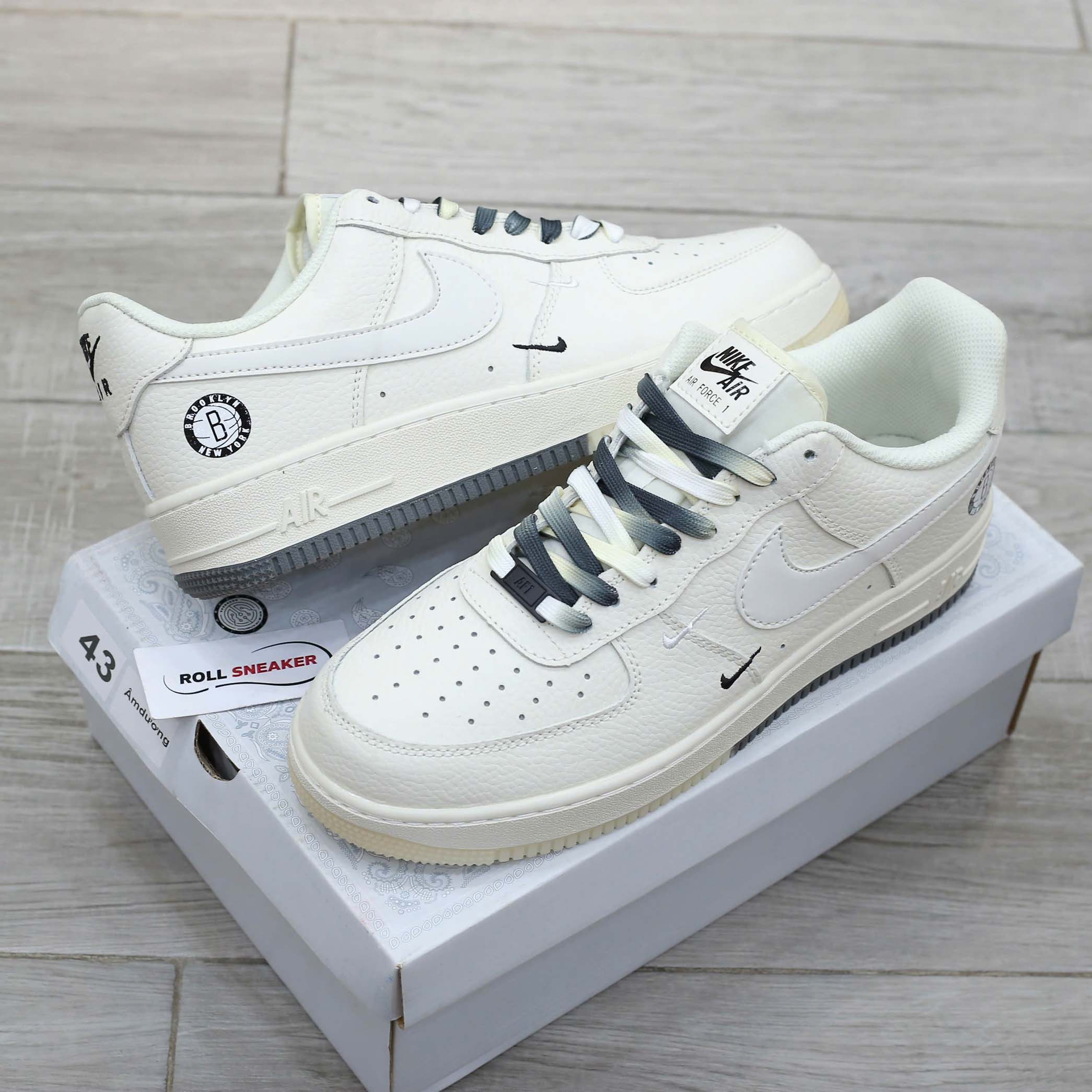 Giày Nike Af1 Brooklyn Sail rep 1:1