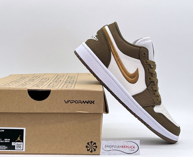 Giày Nike Air Jordan 1 Low SE ‘Light Olive’ rep 1:1