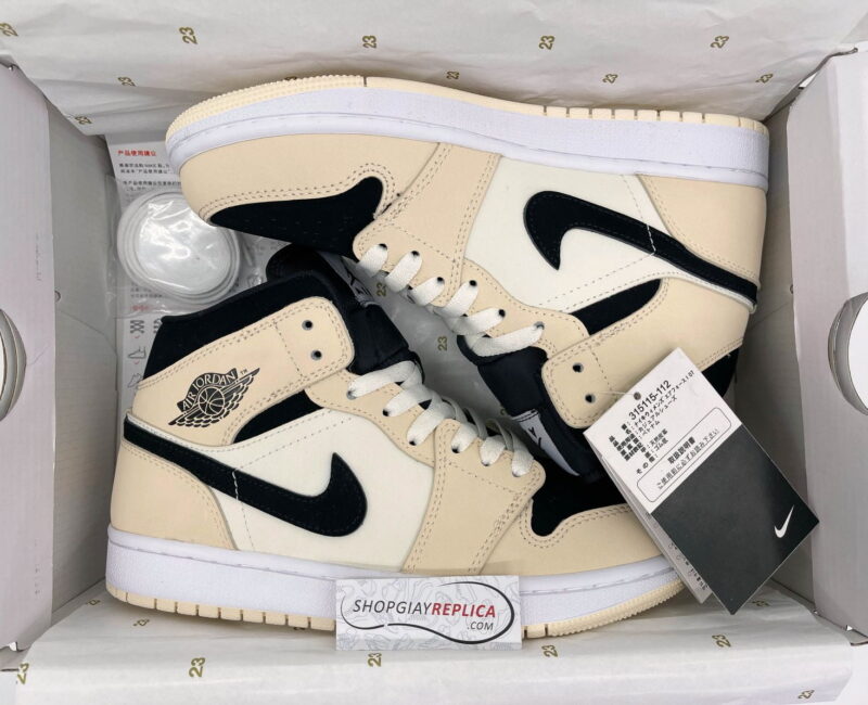 Giày Nike Air Jordan 1 Mid 'Barely Orange'