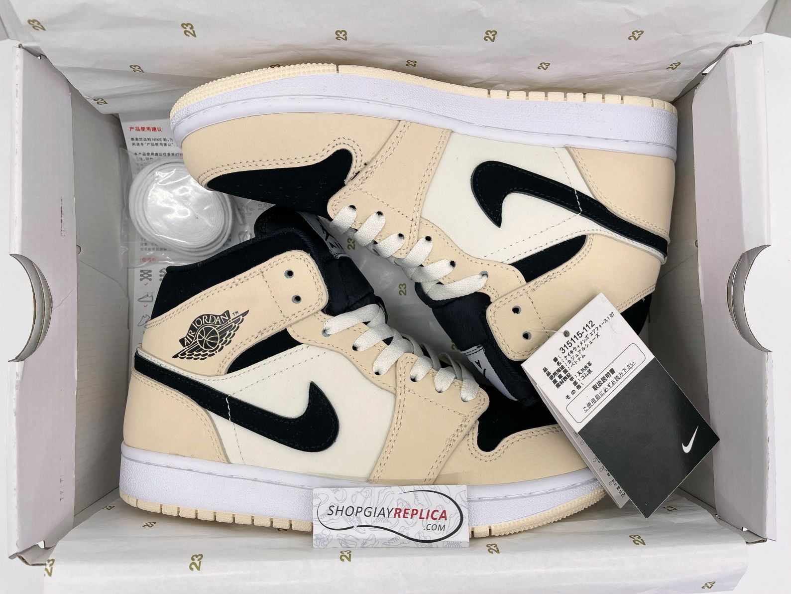 Giày Nike Air Jordan 1 Mid 'Barely Orange'