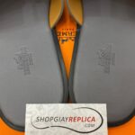 Dép Hermes Izmir Da Epsom (Sần) Xám Đế Viền Đen