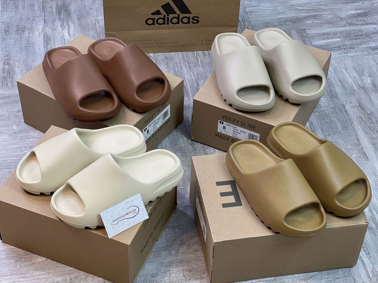 các mẫu dép adidas yeezy slide mới nhất 2022