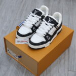 Giày Louis Vuitton LV Trainer Monogram Denim Black Like Auth