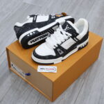 Giày Louis Vuitton LV Trainer Monogram Denim Black Like Auth