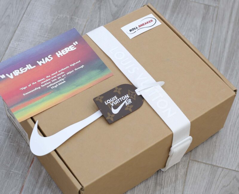 Giày Louis Vuitton x Nike Air Force 1 Low By Virgil Abloh ‘White’ Like Auth