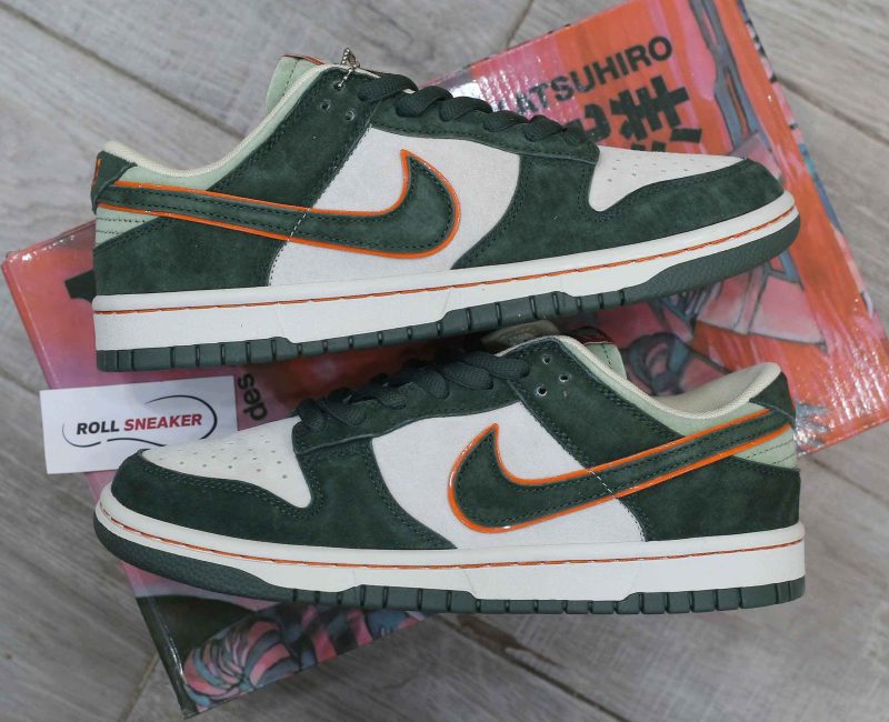 Giày Nike SB Dunk Low x Otomo Katsuhiro “Steamboy OST” Green Orange Like Auth