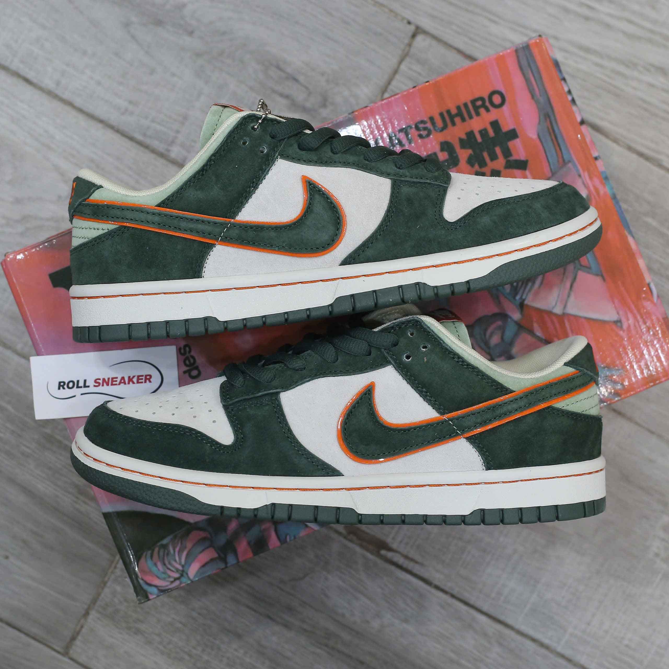 Giày Nike SB Dunk Low x Otomo Katsuhiro “Steamboy OST” Green Orange Like Auth